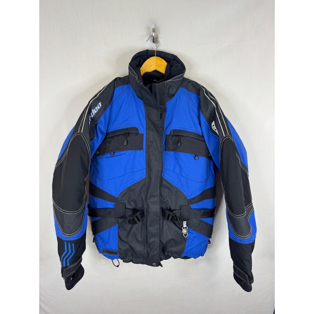 Ski-Doo Bombardier RPM Snowmobile Jacket Blue Black 440363 Mens Medium